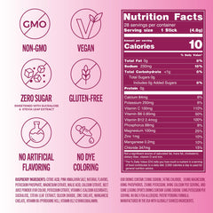TREVI Raspberry electrolytes label and packaging showcase a clean, allergen-free design