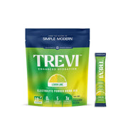TREVI sugar free electrolytes lemon lime stick dissolving in water for hydration