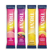 TREVI sugar-free electrolytes lemonade packaging front view for quick daily hydration