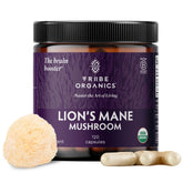 TRIBE ORGANICS Lion's Mane bottle front view supporting focus and mental clarity