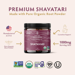 TRIBE ORGANICS Shatavari capsules close-up highlighting purity for daily vitality support.