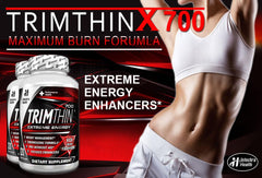 TrimThin X700 bottle with label signaling metabolism support during daily routine.