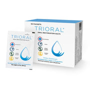 TRIORAL rehydration powder front label illustrating ready-to-use hydration solution