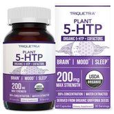 Triquetra Health Organic 5-HTP bottle ready for daily mood support