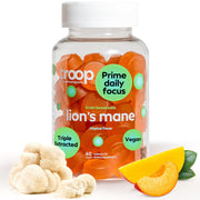 Troop Lion's Mane gummy bottle for daily focus and mental clarity, vegan and natural.