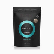 Tropeaka Pro Gut+ bottle being poured, supporting daily digestive wellbeing