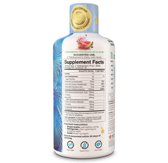 Tropical Oasis Brain Power liquid dispense showing convenient dosing