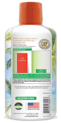 Tropical Oasis Cinnabalance shows cinnamon bark and ginger root for a warming note.