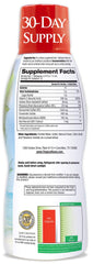 Tropical Oasis liquid glucosamine chondroitin label closeup highlights 1500mg glucosamine.