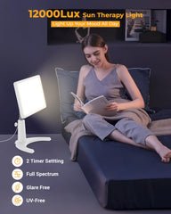 Height-adjustable design allows precise light positioning.