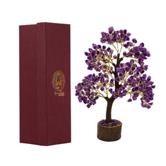 Trrystals amethyst gemstone tree for peaceful spaces and positive energy at home.