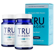 TRU NIAGEN bottle front label highlighting NAD+ support for daily energy