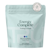 TRU Supplements Energy blue raspberry bottle in gym setting boosts workout focus