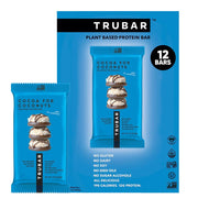 TRUBAR Cocoa For Coconuts bar front view, protein-packed plant snack on the go.