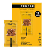 TRUBAR Saltylicious Almond Love bar packaging shows gluten-free dairy-free snack in a convenient carton