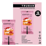 TRUBAR Strawberry Shorty Got Cake bar front view, gluten-free plant-based snack.