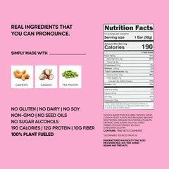 TRUBAR Strawberry Shorty Got Cake bar ingredients close-up, simple pronounceable ingredients.