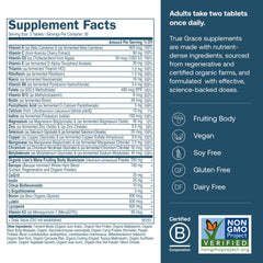 True Grace Daily Men's Multivitamin tablets close-up showing easy-to-swallow capsules