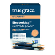 True Grace ElectroMag grapefruit stick pack for rapid hydration on the go.