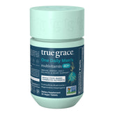 True Grace Men's 40+ multivitamin bottle supports daily wellness and energy.