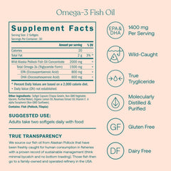 True Grace Omega-3 softgels closeup illustrating triglyceride form acids.