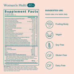 True Grace One Daily Multivitamin 40+ tablets closeup shows chelated minerals and probiotic absorption.