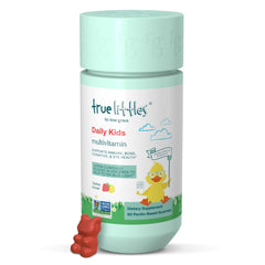 True Grace True Littles bottle image shows a kid-friendly daily multivitamin routine