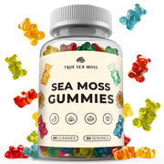 TrueSeaMoss gummies bottle for easy daily sea moss supplementation.