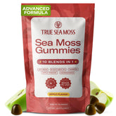 TrueSeaMoss Sea Moss Apple Gummies pack for a convenient daily wellness routine