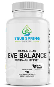 True Spring Nutrition Eve Balance bottle for comprehensive menopause support