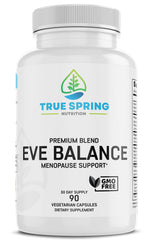 True Spring Nutrition Eve Balance bottle for comprehensive menopause support
