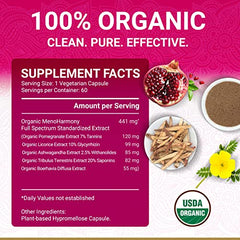 USDA Organic packaging communicates toxin-free, vegan assurance.