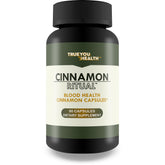 True You Health Cinnamon Ritual bottle showing natural blood support formula and packaging