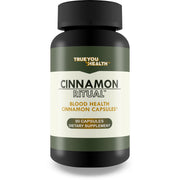 True You Health Cinnamon Ritual bottle showing natural blood support formula and packaging