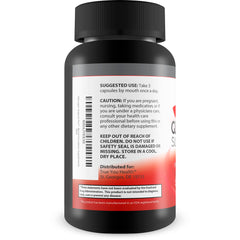 True You Health Glycogen Support Pro turmeric-ginger blend closeup highlighting natural ingredients.