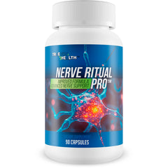 True You Health Nerve Ritual Pro bottle front shows the premium memory and nerve support formula.