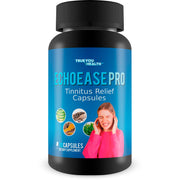 True You Health Pro EchoEase bottle closeup for ear health support.