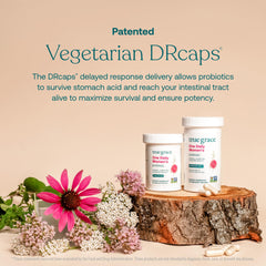 DNA-tested probiotic label from True Grace confirming verified strains and transparency