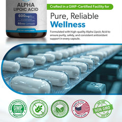 TRUEMED Alpha Lipoic Acid 600mg serving with water for easy intake