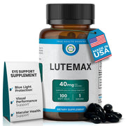 TRUEMED Lutemax 40 mg bottle supports macular health and clear vision.