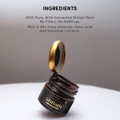 TruePeak shilajit resin close-up reveals dense mineral texture