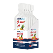 TRUEplus Glucose Gel Pouch Fruit Punch pack provides quick energy with 15g carbs.