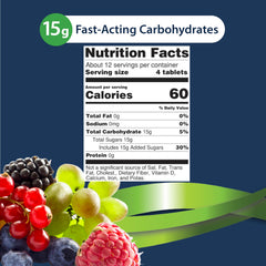 TRUEplus Glucose Tablets assorted flavors grape for versatile flavor options.