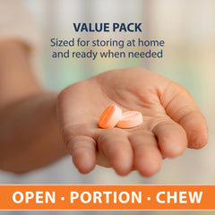 TRUEplus Glucose Tablets bottle back label with nutrition details.