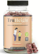 TruHeight Growth Gummies Watermelon bottle highlighting bone support for growing kids.
