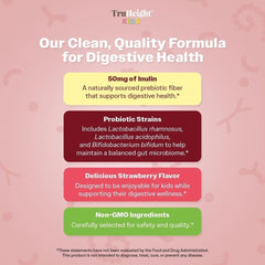 TruHeight Kids strawberry gummies designed for comfortable routines and gentle gut support.