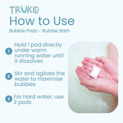 Pod dissolves quickly under running water for mess-free prep.