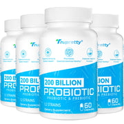 Trupretty 200B CFUs probiotic bottle supports daily digestive balance