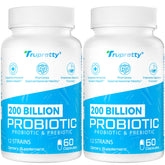 Trupretty 200billion CFUs capsules for daily gut balance and immune support.