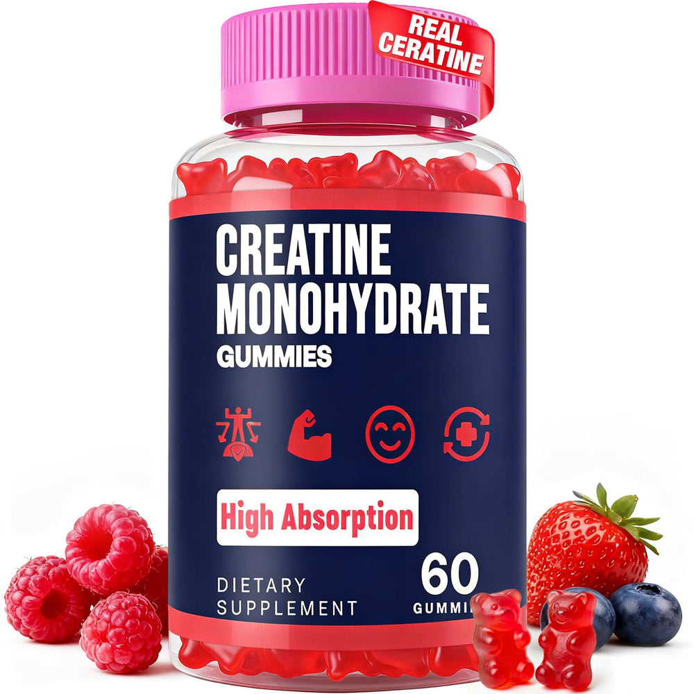 Trupretty Creatine Gummies bottle for workouts and recovery.